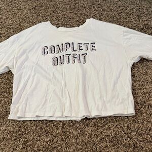 Zara White Graphic Tee